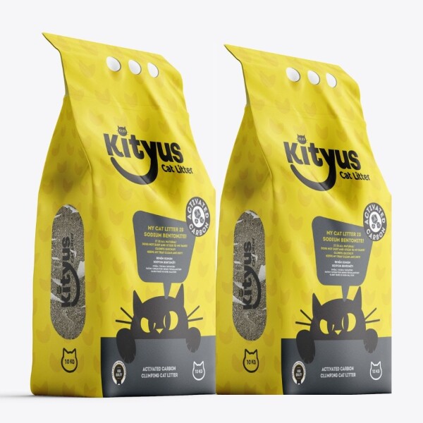 2'li Avantaj Paketi Ekstra Topaklanan, İnce Taneli, Tozsuz, Aktif Karbonlu Bentonit Kedi Kumu 2x10Kg - 3
