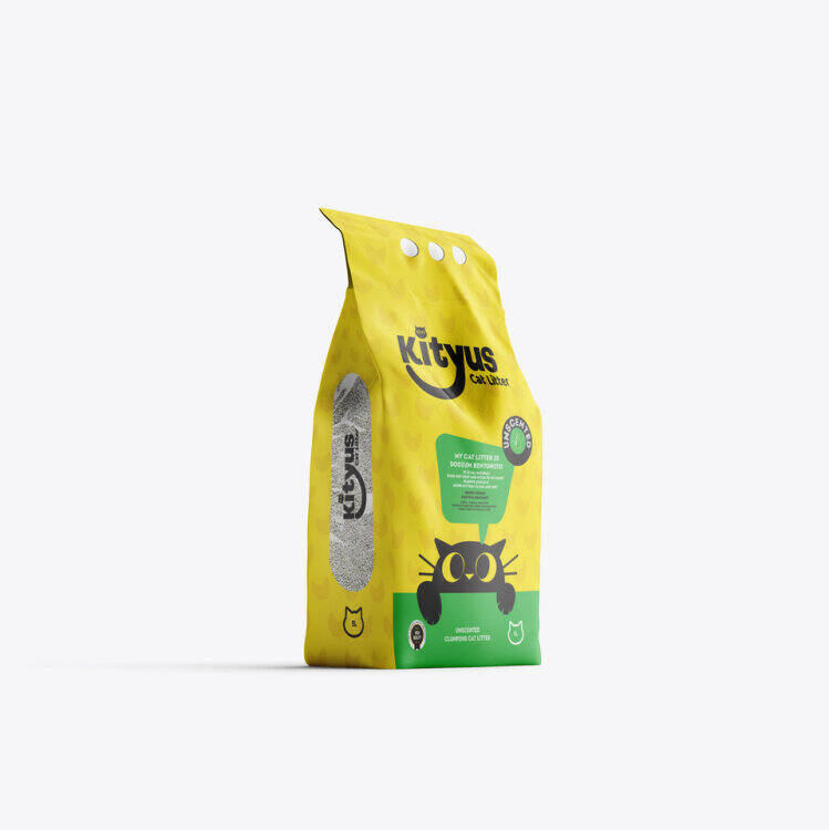 Hassas Kediler için Tozsuz,Topaklanan, Kokusuz Bentonit Kedi Kumu 5kg - 3